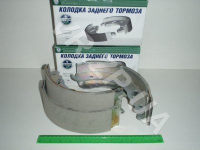 Колодка тормозная задняя (тормозные колодки) ГАЗ 2217 Соболь, 2705, 3302 Газель ТИИР комплект 4шт (ГАЗ-Эконом). VR.ZP.UA Нет в наличии