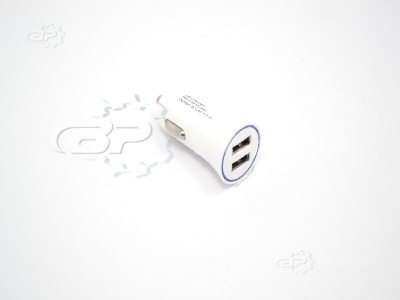 Зарядний пристрій, автомобільний (прикурювач - USB) 2 USB (12/24V - 5V 2, 1A) білий 12 Atelie. VR.ZP.UA В наявності
