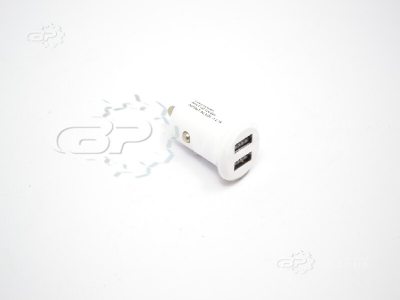 Зарядний пристрій, автомобільний (прикурювач - USB) 2 USB (12/24V - 5V 2, 1A) білий КОМПАКТ 12 Atelie. VR.ZP.UA В наявності