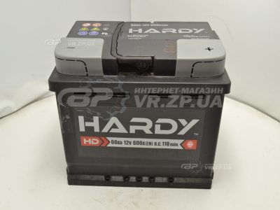 Аккумулятор 6 ст 60 Hardy -/+ ЕВРО. VR.ZP.UA В наличии