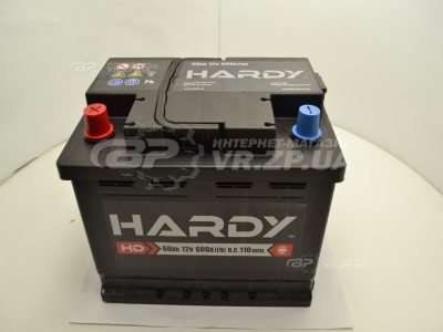 Аккумулятор 6 ст 60 Hardy +/- СНГ. VR.ZP.UA В наличии