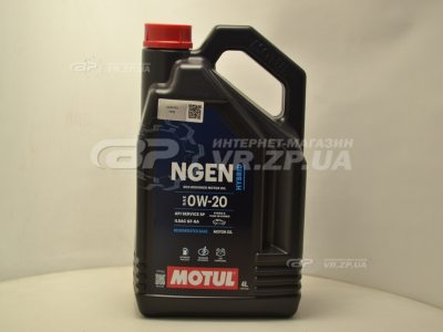 Масло моторное Motul NGEN Hybrid 0W20 4л.. VR.ZP.UA В наличии