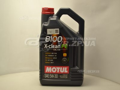 Олива моторна Motul X-Clean FE 8100 5W30 5л.